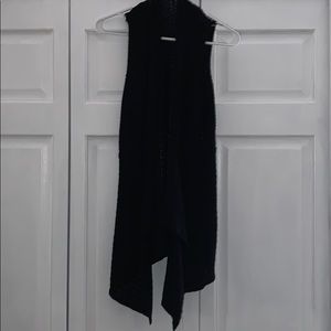 Black Knit Vest - size small